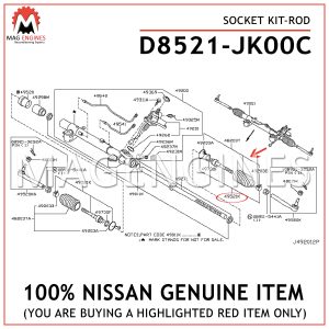 D8521-JK00C-NISSAN-GENUINE-SOCKET-KIT-ROD-D8521JK00C