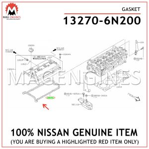 13270-6N200-NISSAN-GENUINE-GASKET-132706N200