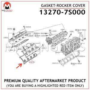 13270-7S000 GASKET-ROCKER COVER VK56DE 5.6 LTR