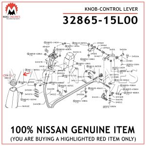 32865-15L00-NISSAN-GENUINE-KNOB-CONTROL-LEVER-3286515L00