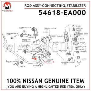 54618-EA000 NISSAN GENUINE ROD ASSY-CONNECTING,STABILIZER 54618EA000