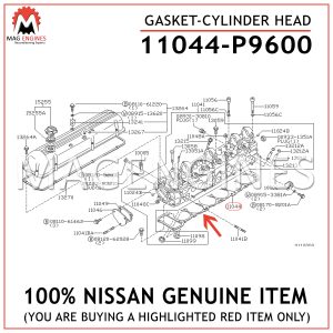 11044-P9600 NISSAN GENUINE GASKET-CYLINDER HEAD