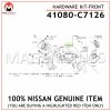 41080-C7126 NISSAN GENUINE HARDWARE KIT-FRONT DISC BRAKE PAD