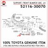 52116-30070 TOYOTA GENUINE SUPPORT, FRONT BUMPER SIDE, LH 5211630070