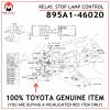 895A1-46020 TOYOTA GENUINE RELAY, STOP LAMP CONTROL 895A146020
