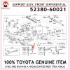 52380-60021 TOYOTA GENUINE SUPPORT ASSY, FRONT DIFFERENTIAL 5238060021