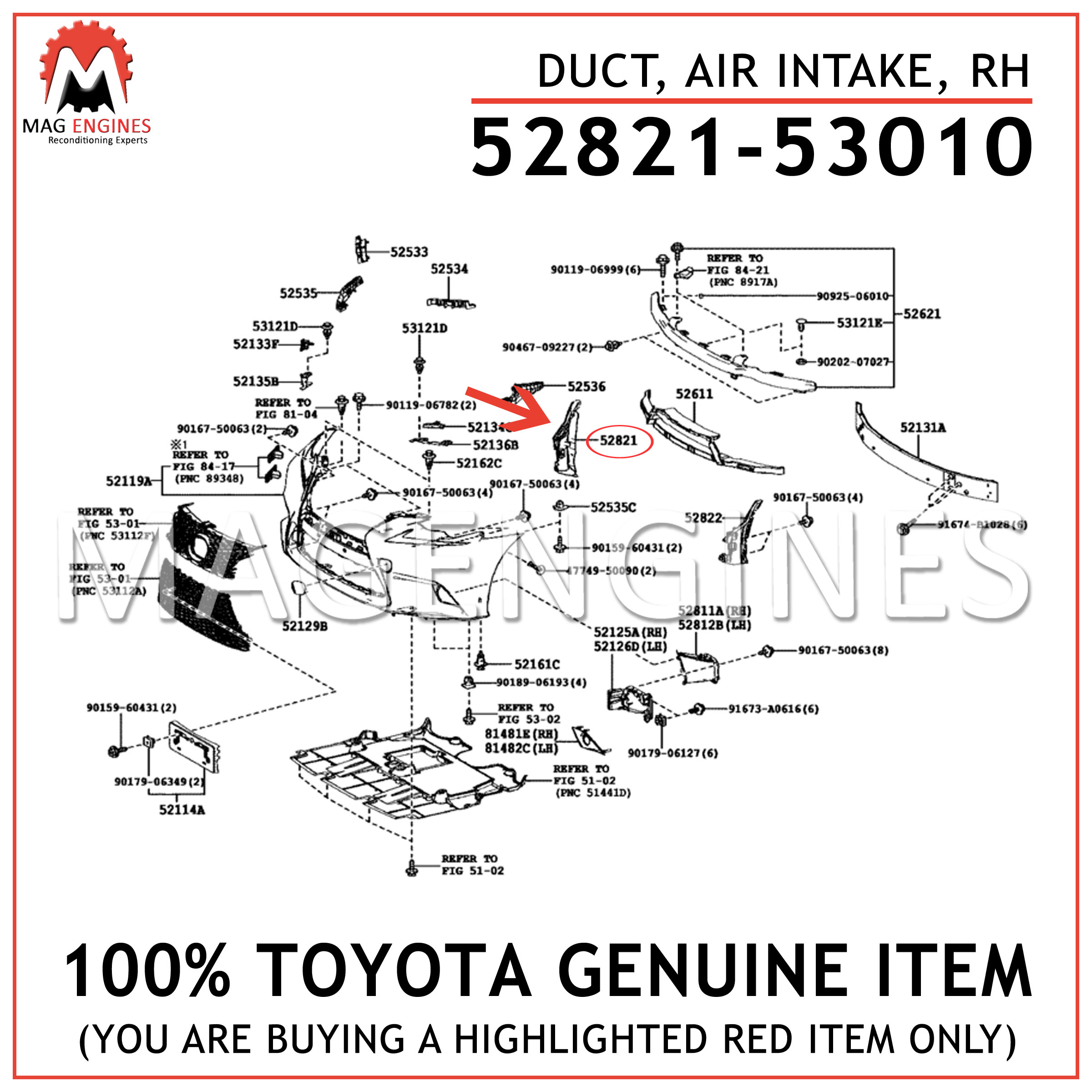 17873-42021 Bracket Genuine Toyota Parts Intake Air 