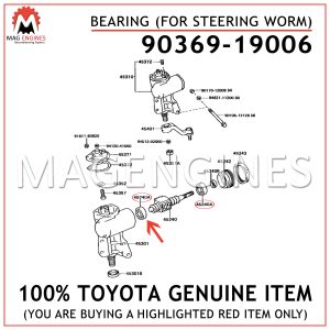 90369-19006 TOYOTA GENUINE BEARING (FOR STEERING WORM) 9036919006