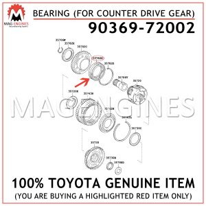 90369-72002 TOYOTA GENUINE BEARING (FOR COUNTER DRIVE GEAR) 9036972002