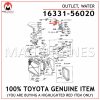 16331-56020 TOYOTA GENUINE OUTLET, WATER 1633156020