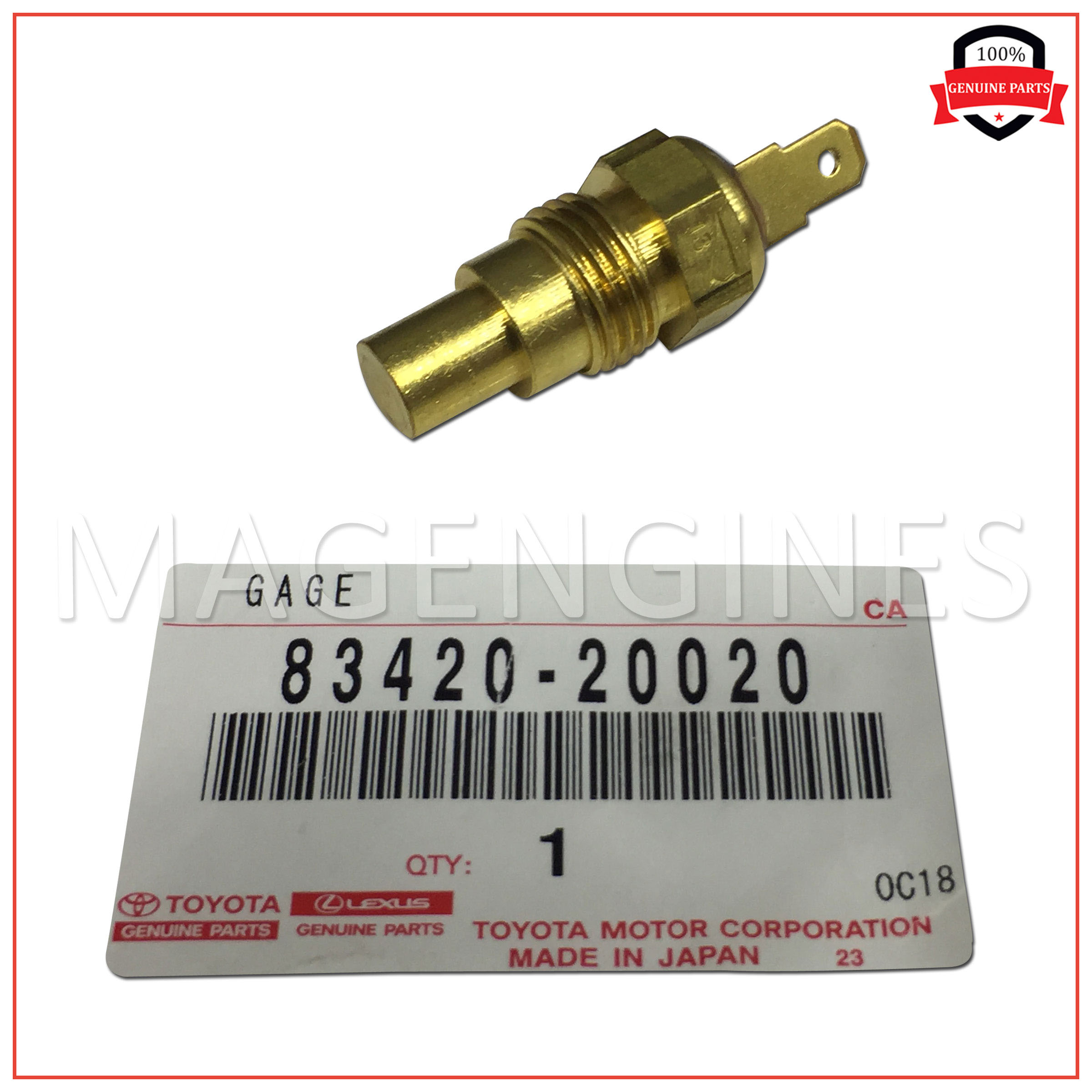 SENSOR FOR TOYOTA FORKLIFTS & AUTO MT025 83420-76001-71 83420-20020  WATER TEMP 