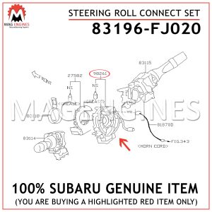 83196-FJ020 SUBARU GENUINE STEERING ROLL CONNECT SET 83196FJ020