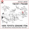 16331-74220 TOYOTA GENUINE OUTLET, WATER 1633174220