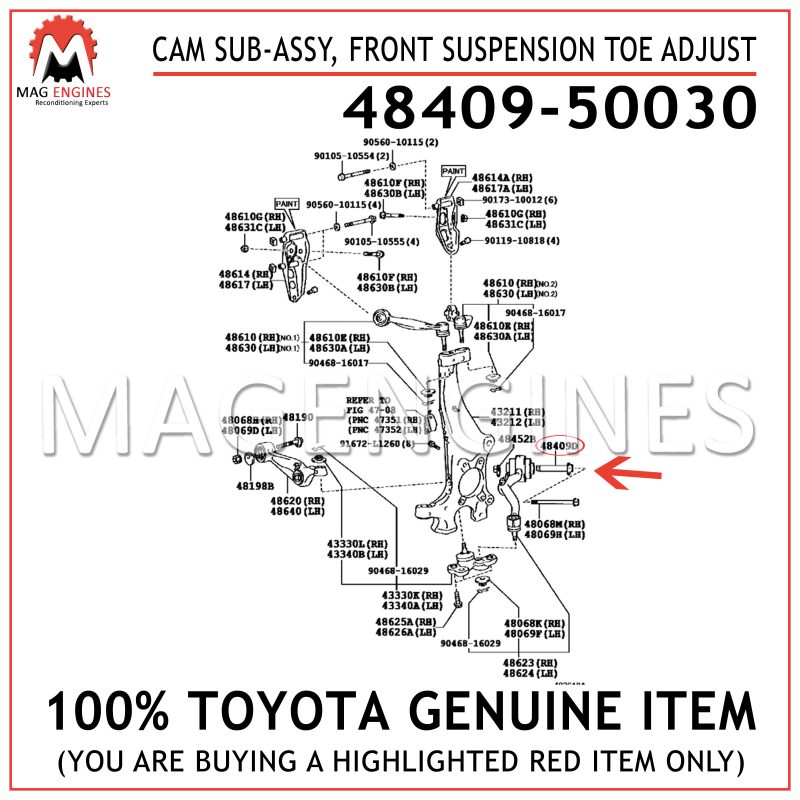 Toyota 48028-20020 Shock Absorber Ring Nut Sub Assembly 