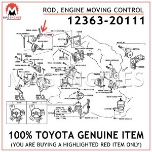 12363-20111 TOYOTA GENUINE ROD, ENGINE MOVING CONTROL 1236320111