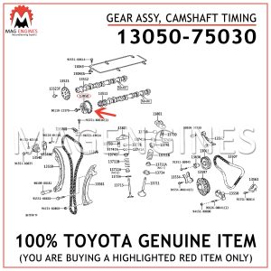 13050-75030 TOYOTA GENUINE GEAR ASSY, CAMSHAFT TIMING 1305075030