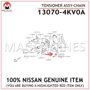130704KV0A Genuine Nissan TENSION CHAIN 13070-4KV0A