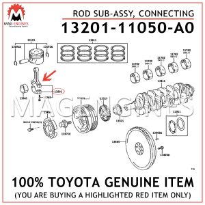 13201-11050-A0 TOYOTA GENUINE ROD SUB-ASSY, CONNECTING 1320111050A0