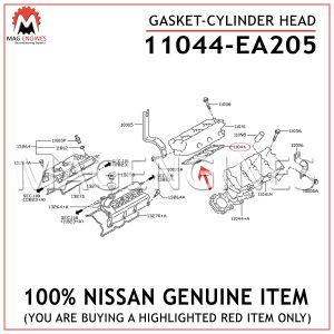 11044-EA205 NISSAN GENUINE GASKET-CYLINDER HEAD VQ35DE 11044EA205