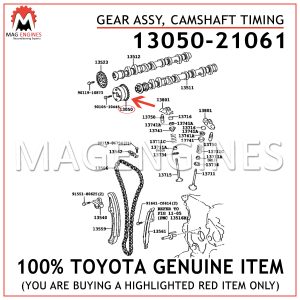 13050-21061 TOYOTA GENUINE GEAR ASSY, CAMSHAFT TIMING 1305021061