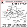 63252-14020 TOYOTA GENUINE WEATHERSTRIP, REMOVABLE ROOF, REAR 6325214020