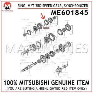 ME601845 MITSUBISHI GENUINE RING, MT 3RD SPEED GEAR, SYNCHRONIZER