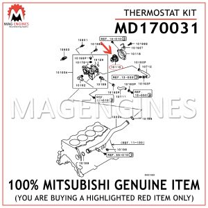 MD170031 MITSUBISHI GENUINE THERMOSTAT KIT