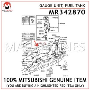 MR342870 MITSUBISHI GENUINE GAUGE UNIT, FUEL TANK