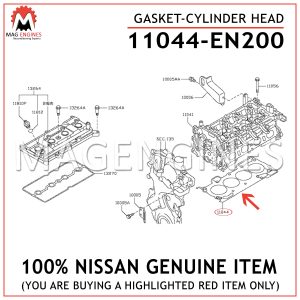 11044-EN200 NISSAN GENUINE GASKET-CYLINDER HEAD 11044EN200