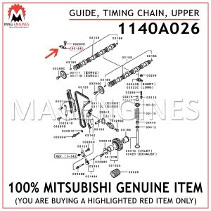 1140A026 MITSUBISHI GENUINE GUIDE, TIMING CHAIN, UPPER
