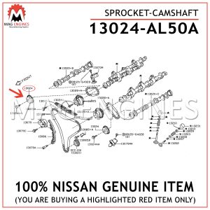 13024-AL50A NISSAN GENUINE SPROCKET-CAMSHAFT 13024AL50A