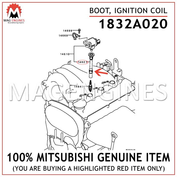 1832A020 MITSUBISHI GENUINE BOOT, IGNITION COIL
