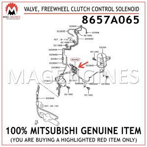 8657A065 MITSUBISHI GENUINE VALVE, FREEWHEEL CLUTCH CONTROL SOLENOID