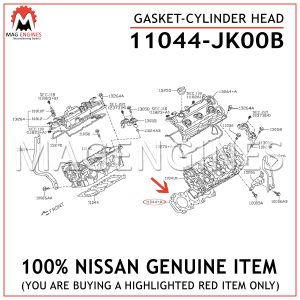 11044-JK00B NISSAN GENUINE GASKET-CYLINDER HEAD 11044JK00B