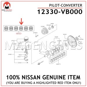 12330-VB000 NISSAN GENUINE PILOT-CONVERTER 12330VB000