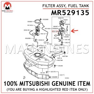MR529135 MITSUBISHI GENUINE FILTER ASSY, FUEL TANK