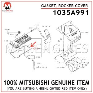 1035A991 MITSUBISHI GENUINE GASKET, ROCKER COVER