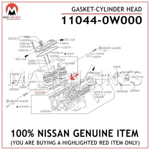 11044-0W000 NISSAN GENUINE GASKET-CYLINDER HEAD 110440W000
