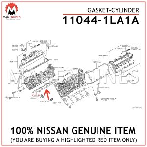 11044-1LA1A NISSAN GENUINE GASKET-CYLINDER 110441LA1A