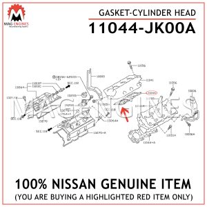 11044-JK00A NISSAN GENUINE GASKET-CYLINDER HEAD 11044JK00A