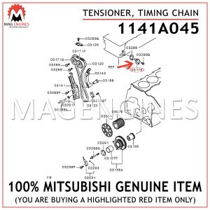 1141A045 MITSUBISHI GENUINE TENSIONER, TIMING CHAIN