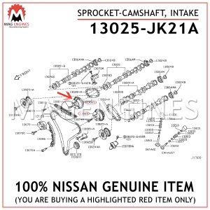 13025-JK21A NISSAN GENUINE SPROCKET-CAMSHAFT, INTAKE 13025JK21A