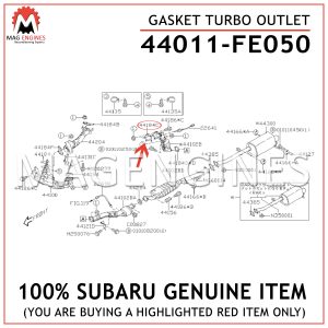 44011-FE050 SUBARU GENUINE GASKET TURBO OUTLET 44011FE050