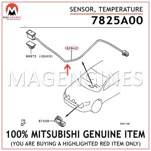 7825A003 MITSUBISHI GENUINE SENSOR, TEMPERATURE