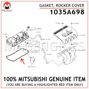 1035A698 MITSUBISHI GENUINE GASKET, ROCKER COVER