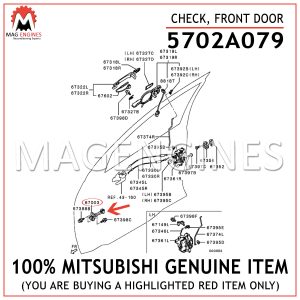 5702A079 MITSUBISHI GENUINE CHECK, FRONT DOOR