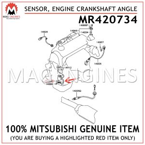 MR420734 MITSUBISHI GENUINE SENSOR, ENGINE CRANKSHAFT ANGLE