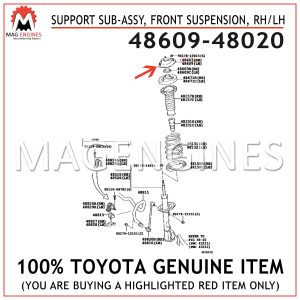front suspension 48609-48020 Toyota Support sub-assy New Genuin rh 4860948020 