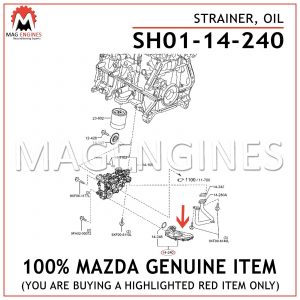 SH01-14-240 MAZDA GENUINE STRAINER, OIL SH0114240