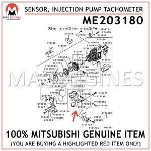 ME203180 MITSUBISHI GENUINE SENSOR, INJECTION PUMP TACHOMETER